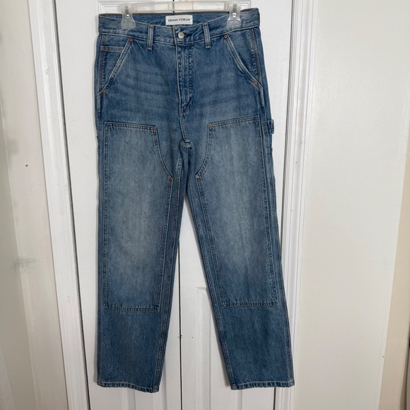 Denim Forum Denim - Denim Forum‎ Aritzia Carpenter Lo-Rise Loose Jeans 27 Light Wash Organic Cotton